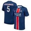 Maillot de Supporter Paris Saint-Germain Marquinhos 5 Domicile 2024-25 Pour Homme